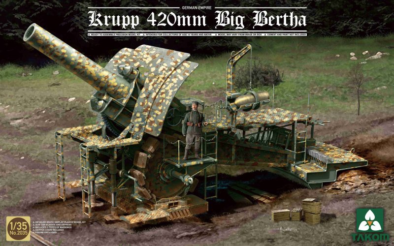 PIR IR  günstig Kaufen-German Empire 420mm Big Bertha. German Empire 420mm Big Bertha <![CDATA[Takom / TAK-2035 / 1:35]]>. 