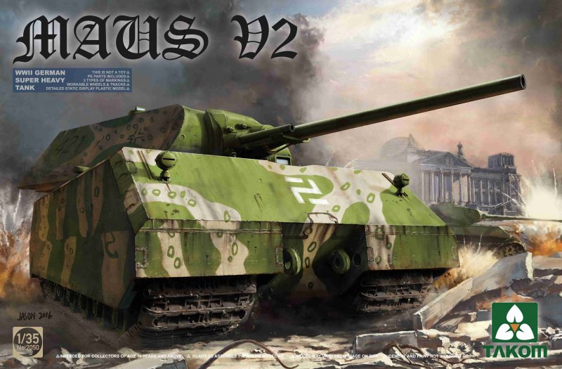 35 II günstig Kaufen-WWII German Super Heavy Tank Maus V2. WWII German Super Heavy Tank Maus V2 <![CDATA[Takom / TAK-2050 / 1:35]]>. 