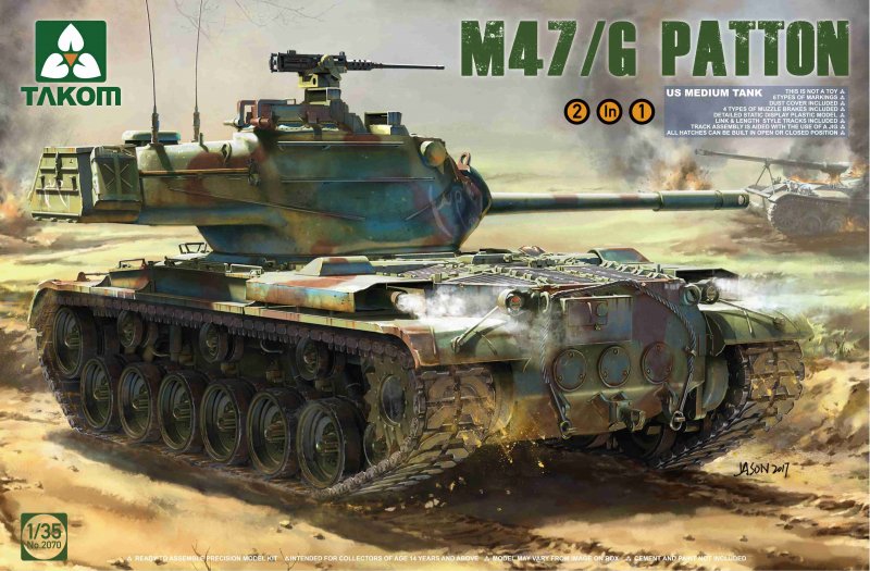 US medium günstig Kaufen-US Medium Tank M47/G 2 in 1. US Medium Tank M47/G 2 in 1 <![CDATA[Takom / TAK-2070 / 1:35]]>. 