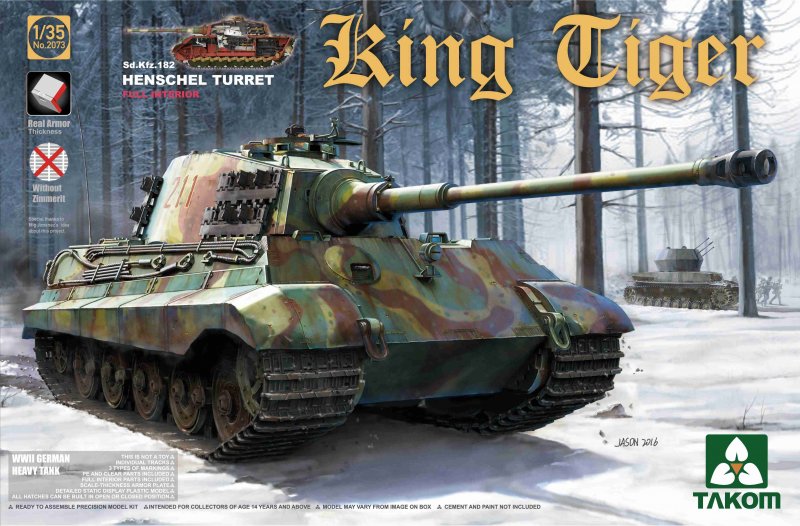 Tank King günstig Kaufen-WWII German Heavy Tank Sd.Kfz.182 King Tiger Henschel Turret w/interior. WWII German Heavy Tank Sd.Kfz.182 King Tiger Henschel Turret w/interior <![CDATA[Takom / TAK2073S / 1:35]]>. 