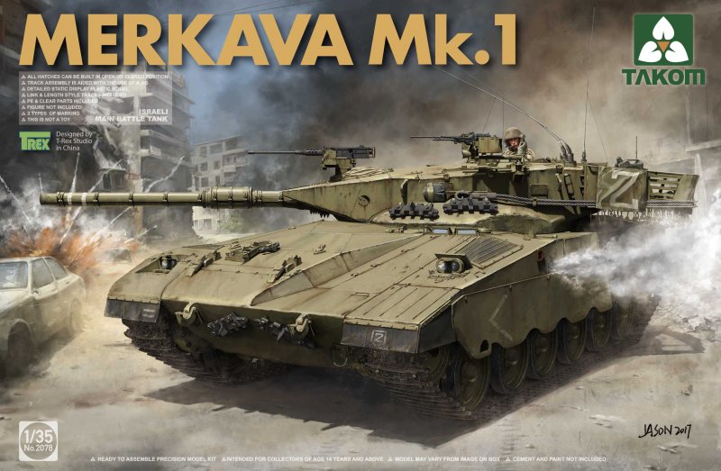 4897051421016 - Takom TAK2078 - Israeli Main Battle Tank Merkava 1 in 135 4897051421016 - Takom TAK2078 - Israeli Main Battle Tank Merkava 1 in 135