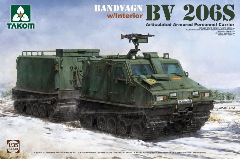 4897051421184 - Takom TAK2083 - Bandvagn Bv 206S Articulated Armored Personnel Carrier in 135 4897051421184 - Takom TAK2083 - Bandvagn Bv 206S Articulated Armored Personnel Carrier in 135