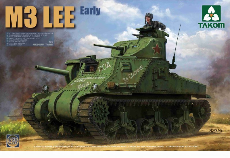 US medium günstig Kaufen-US Medium Tank M3 Lee - Early Version. US Medium Tank M3 Lee - Early Version <![CDATA[Takom / TAK-2085 / 1:35]]>. 