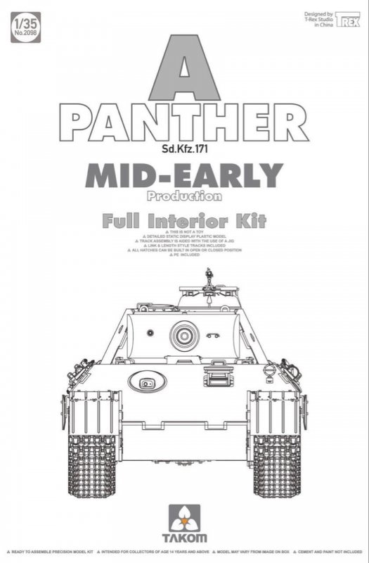 Pro 209 günstig Kaufen-Panther A - Sd.Kfz 171 - Mid-Early Production. Panther A - Sd.Kfz 171 - Mid-Early Production <![CDATA[Takom / TAK2098 / 1:35]]>. 