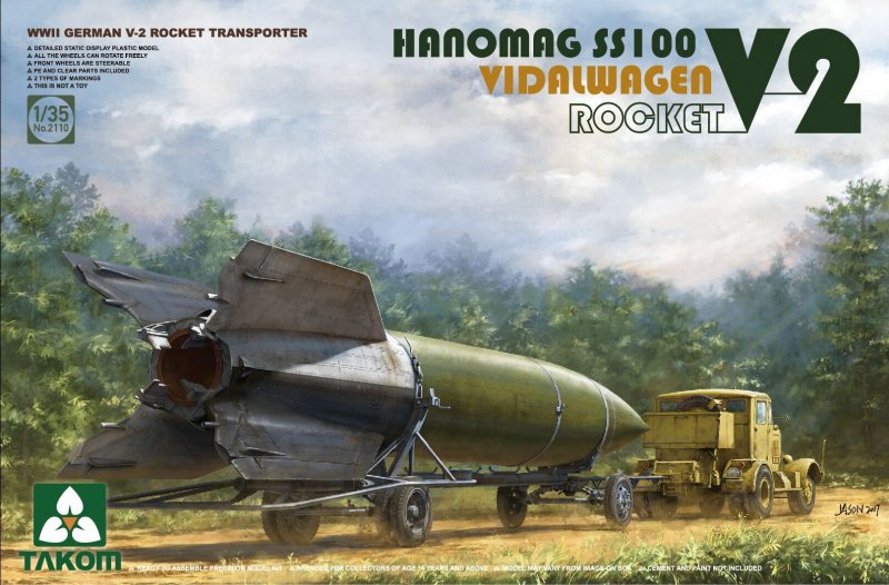 S10 S günstig Kaufen-Hanomag SS100 V-2 Rocket Transporter. Hanomag SS100 V-2 Rocket Transporter <![CDATA[Takom / 2110]]>. 