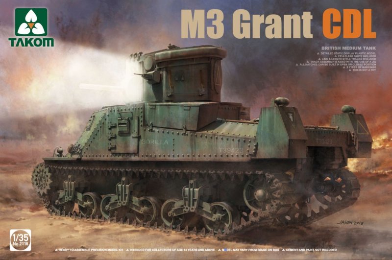 medium günstig Kaufen-British Medium Tank M3 Grant CDL. British Medium Tank M3 Grant CDL <![CDATA[Takom / TAK2116 / 1:35]]>. 