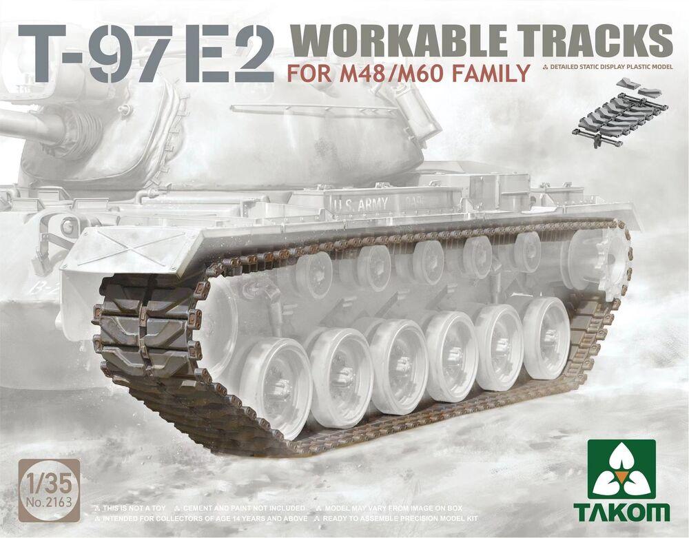 4897051422440 - Takom TAK2163 - 135 T-97E2 WORKABLE TRACKS FOR M48 M60 FAMILY 4897051422440 - Takom TAK2163 - 135 T-97E2 WORKABLE TRACKS FOR M48 M60 FAMILY