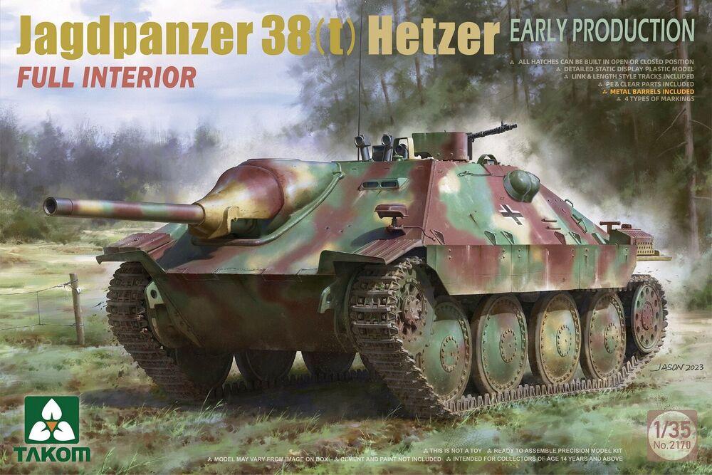 CT 1 günstig Kaufen-Jagdpanzer 38(t) Hetzer - Early Production with full Interior. Jagdpanzer 38(t) Hetzer - Early Production with full Interior <![CDATA[Takom / 2170 / 1:35]]>. 