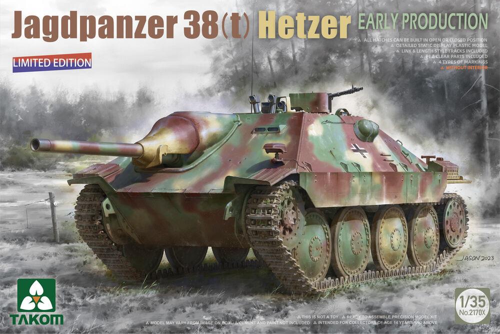 Limit 1 günstig Kaufen-Jagdpanzer 38(t) Hetzer Early Production (Limited Edition). Jagdpanzer 38(t) Hetzer Early Production (Limited Edition) <![CDATA[Takom / 2170X / 1:35]]>. 