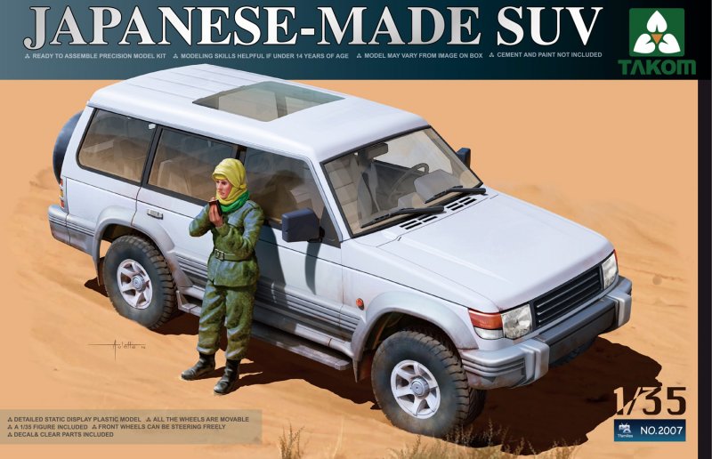 007 A  günstig Kaufen-Japanese-made SUV with figure. Japanese-made SUV with figure <![CDATA[Takom / TAK-35007 / 1:35]]>. 