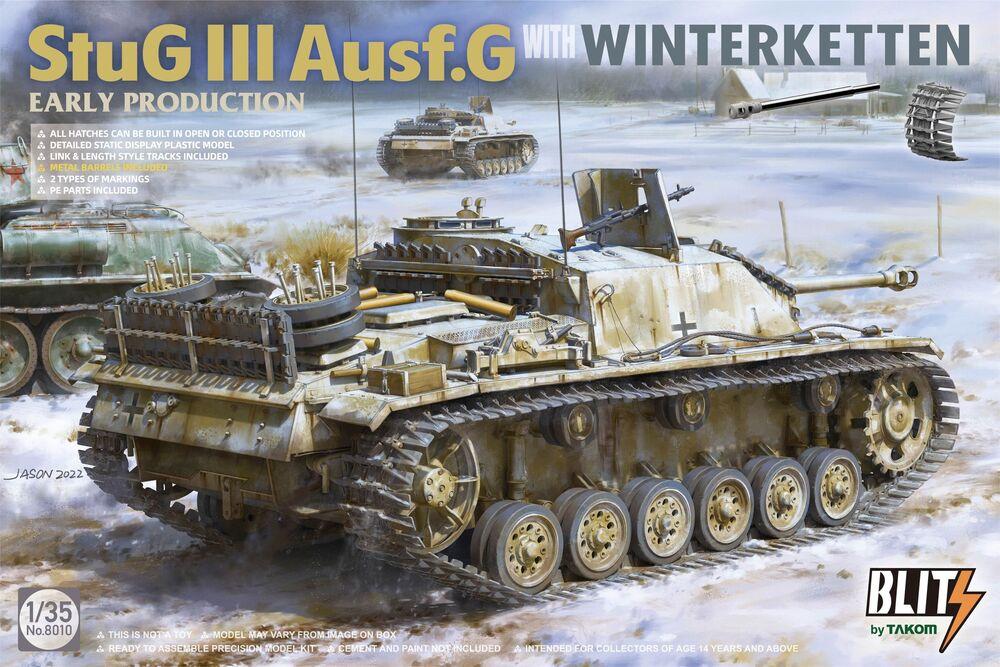 In Ear  günstig Kaufen-StuG.III Ausf.G Early Production with Winterketten. StuG.III Ausf.G Early Production with Winterketten <![CDATA[Takom / 8010 / 1:35]]>. 