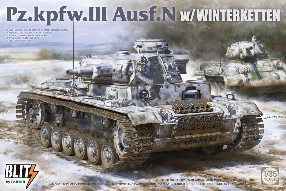 Kpfw.VI günstig Kaufen-Pz.Kpfw.III Ausf.N w/ Winterketten. Pz.Kpfw.III Ausf.N w/ Winterketten <![CDATA[Takom / 8011 / 1:35]]>. 