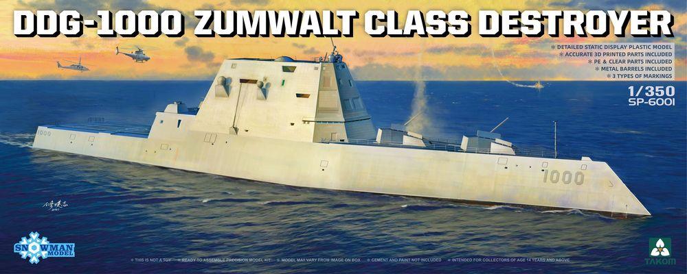 100 DE  günstig Kaufen-DDG-1000 Zumwalt Class Destroyer. DDG-1000 Zumwalt Class Destroyer <![CDATA[Takom / SP-6001 / 1:350]]>. 