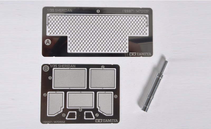 Sheridan günstig Kaufen-Alu Geschützrohr m. Photoätzteilen M551 Sheridan. Alu Geschützrohr m. Photoätzteilen M551 Sheridan <![CDATA[Tamiya / 12687 / 1:35]]>. 