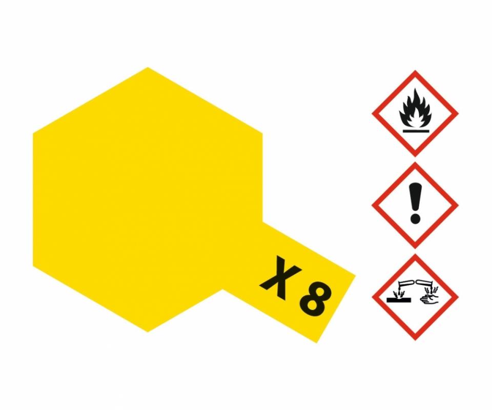 Tamiya  günstig Kaufen-X-8 Zitronen-Gelb - glänzend [10 ml]. X-8 Zitronen-Gelb - glänzend [10 ml] <![CDATA[Tamiya / 81508]]>. 