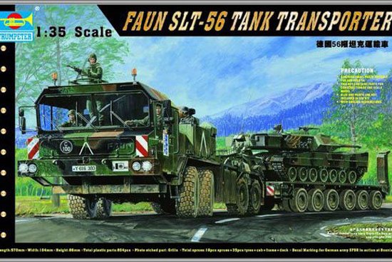 TR 002 günstig Kaufen-Faun Elefant SLT-56 Panzer-Transporter. Faun Elefant SLT-56 Panzer-Transporter <![CDATA[Trumpeter / 00203 / 1:35]]>. 