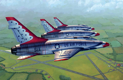 100D günstig Kaufen-F-100D in Thunderbirds livery. F-100D in Thunderbirds livery <![CDATA[Trumpeter / 02822 / 1:48]]>. 