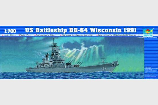 Schlachtschiff günstig Kaufen-Schlachtschiff USS Wisconsin BB-64 1991. Schlachtschiff USS Wisconsin BB-64 1991 <![CDATA[Trumpeter / 05706 / 1:700]]>. 