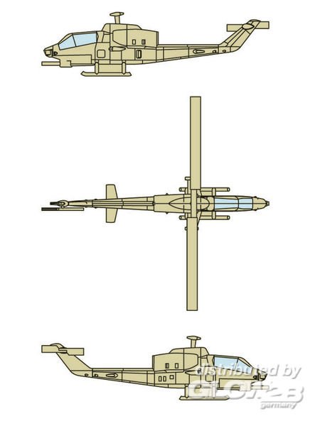 Cockpit/Aircraft günstig Kaufen-AH-1W SuperCobra (12 aircraft). AH-1W SuperCobra (12 aircraft) <![CDATA[Trumpeter / 06255 / 1:350]]>. 