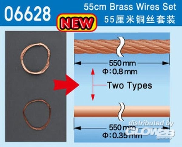 9580208066288 - 55cm Brass Wire set