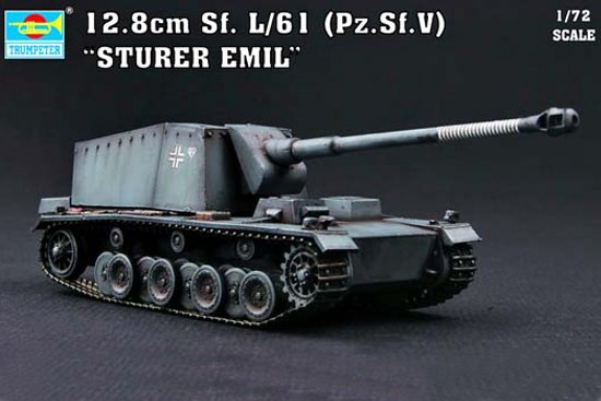 ST 07 günstig Kaufen-Sturer Emil 12,8 cm Sf. L/61 Pz.Sf.V. Sturer Emil 12,8 cm Sf. L/61 Pz.Sf.V <![CDATA[Trumpeter / 07210 / 1:72]]>. 