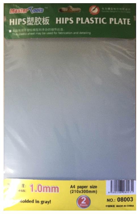 9580208080031 - HIPS 10mm Plastikplatten (210x300mm) - 2 Stück