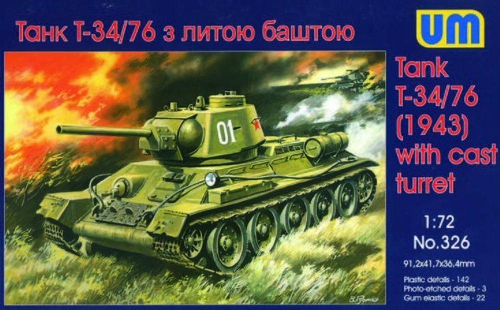 model 1943 günstig Kaufen-T-34/76 (1943). T-34/76 (1943) <![CDATA[Unimodels / UM326 / 1:72]]>. 