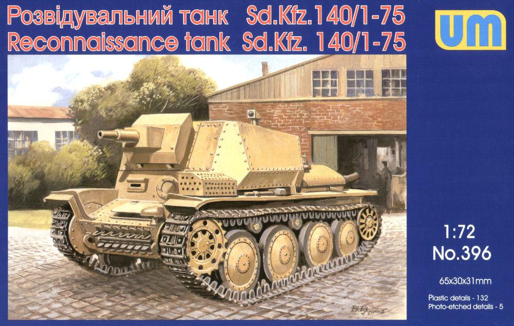 OD 14 günstig Kaufen-Reconnaissance tank Sd.Kfz 140/1-75. Reconnaissance tank Sd.Kfz 140/1-75 <![CDATA[Unimodels / UM396 / 1:72]]>. 