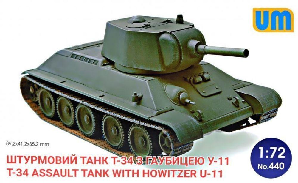 assault günstig Kaufen-T-34 Assault tank with howitzer U-11. T-34 Assault tank with howitzer U-11 <![CDATA[Unimodels / UM440 / 1:72]]>. 