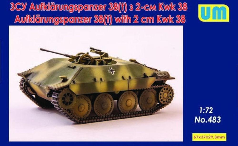 Run with günstig Kaufen-Aufklarungspanzer 38(t) with 2cm Kwk38. Aufklarungspanzer 38(t) with 2cm Kwk38 <![CDATA[Unimodels / 483 / 1:72]]>. 