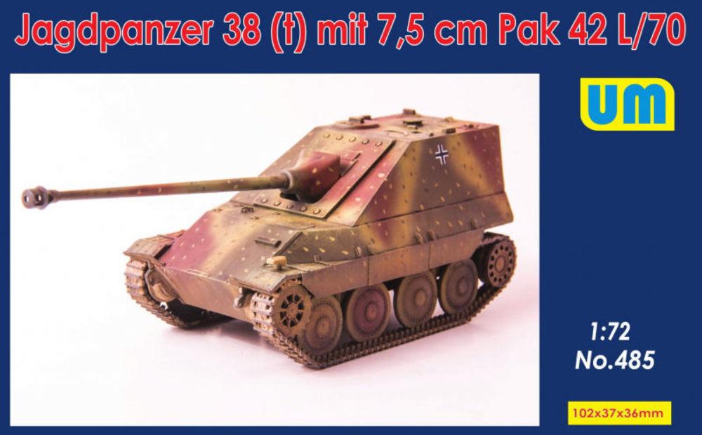 cm PAK günstig Kaufen-Jagdpanzer 38(t) mit 7.5cm Pak 42 L/70. Jagdpanzer 38(t) mit 7.5cm Pak 42 L/70 <![CDATA[Unimodels / 485 / 1:72]]>. 