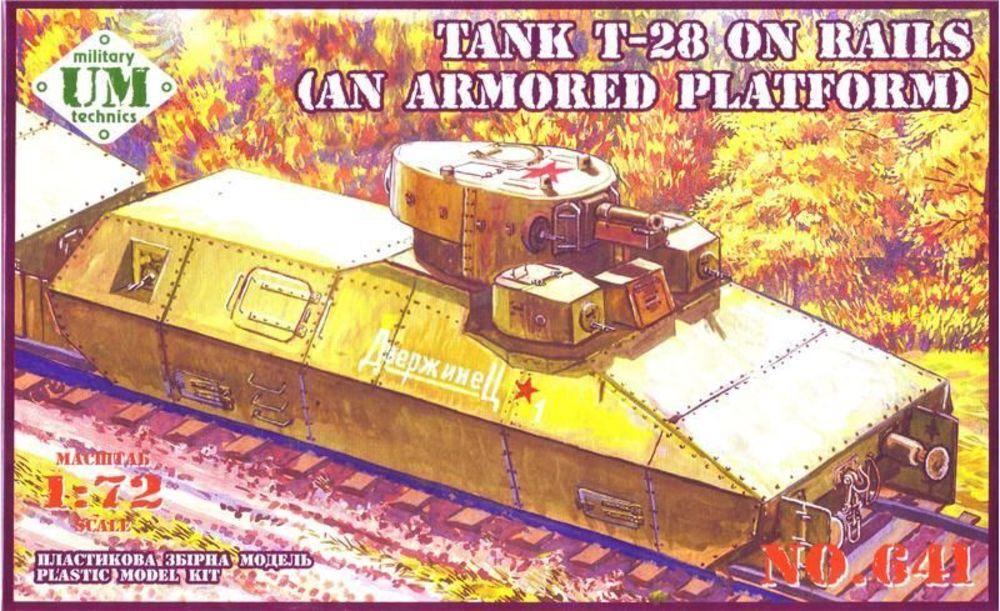 Armored günstig Kaufen-T-28 Tank on rails (armored platform). T-28 Tank on rails (armored platform) <![CDATA[Unimodels / UMT641 / 1:72]]>. 