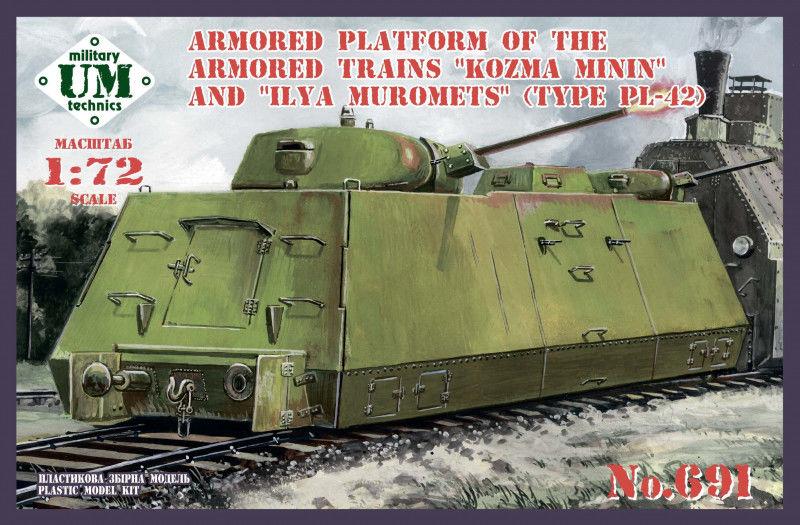 The Armor günstig Kaufen-Armored platform of the armored trains Kozma Minin and Ilya Muromets. Armored platform of the armored trains Kozma Minin and Ilya Muromets <![CDATA[Unimodels / T691 / 1:72]]>. 