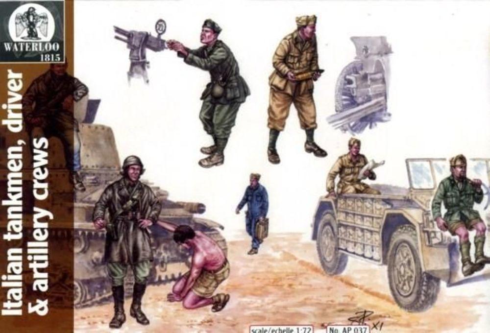 8032539330374 - WATERLOO 1815 AP037 - Italian Tankmen drivers+artillery crews in 172 8032539330374 - WATERLOO 1815 AP037 - Italian Tankmen drivers+artillery crews in 172