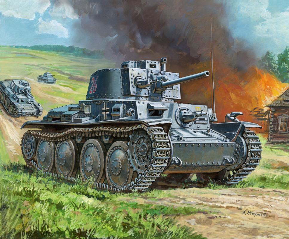 10 II günstig Kaufen-WWII Wargame AddOn Dt. Panzer 38t. WWII Wargame AddOn Dt. Panzer 38t <![CDATA[Zvezda / 6130 / 1:100]]>. 