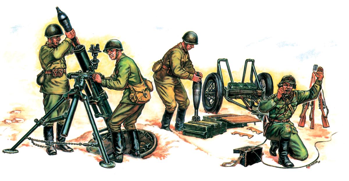 Zvezda günstig Kaufen-Sovietischer 120-mm Mörser mit Crew. Sovietischer 120-mm Mörser mit Crew <![CDATA[Zvezda / 6147 / 1:72]]>. 