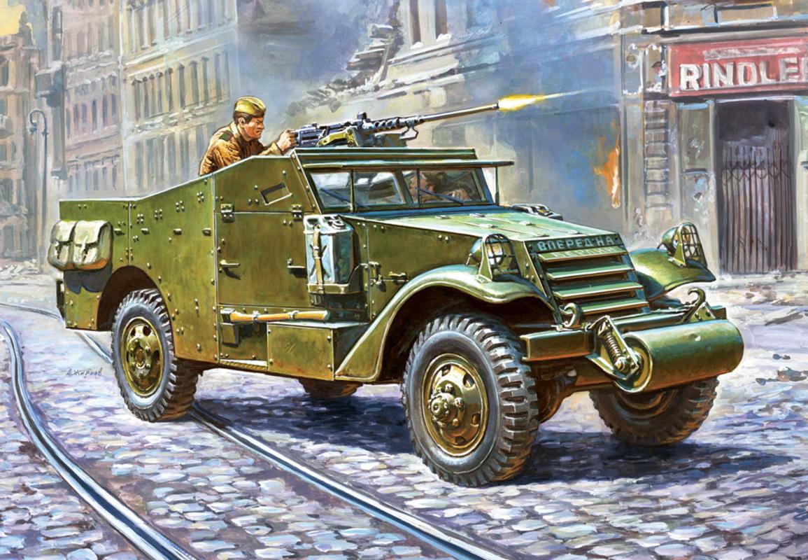 4600327062734 - SovM-3 Scout Car w machgun WW II 4600327062734 - SovM-3 Scout Car w machgun WW II