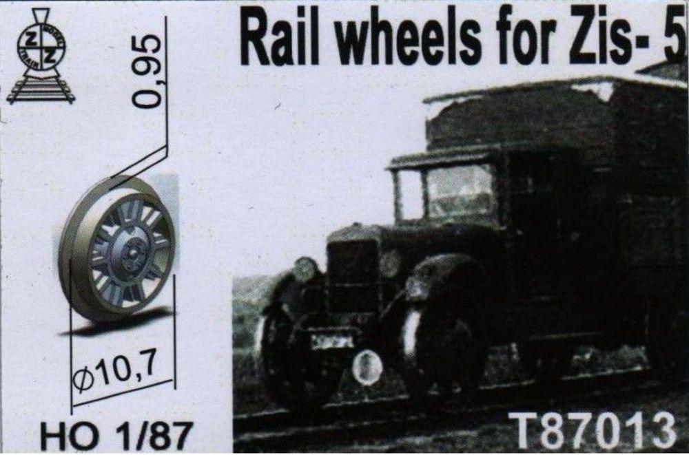 87 D günstig Kaufen-Rail wheels for ZiS-5. Rail wheels for ZiS-5 <![CDATA[ZZ Modell / T87013 / 1:87]]>. 