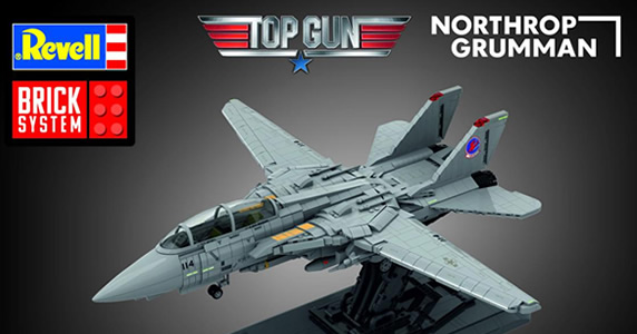 Maverick F-14A Tomcat - Top Gun - Brick System